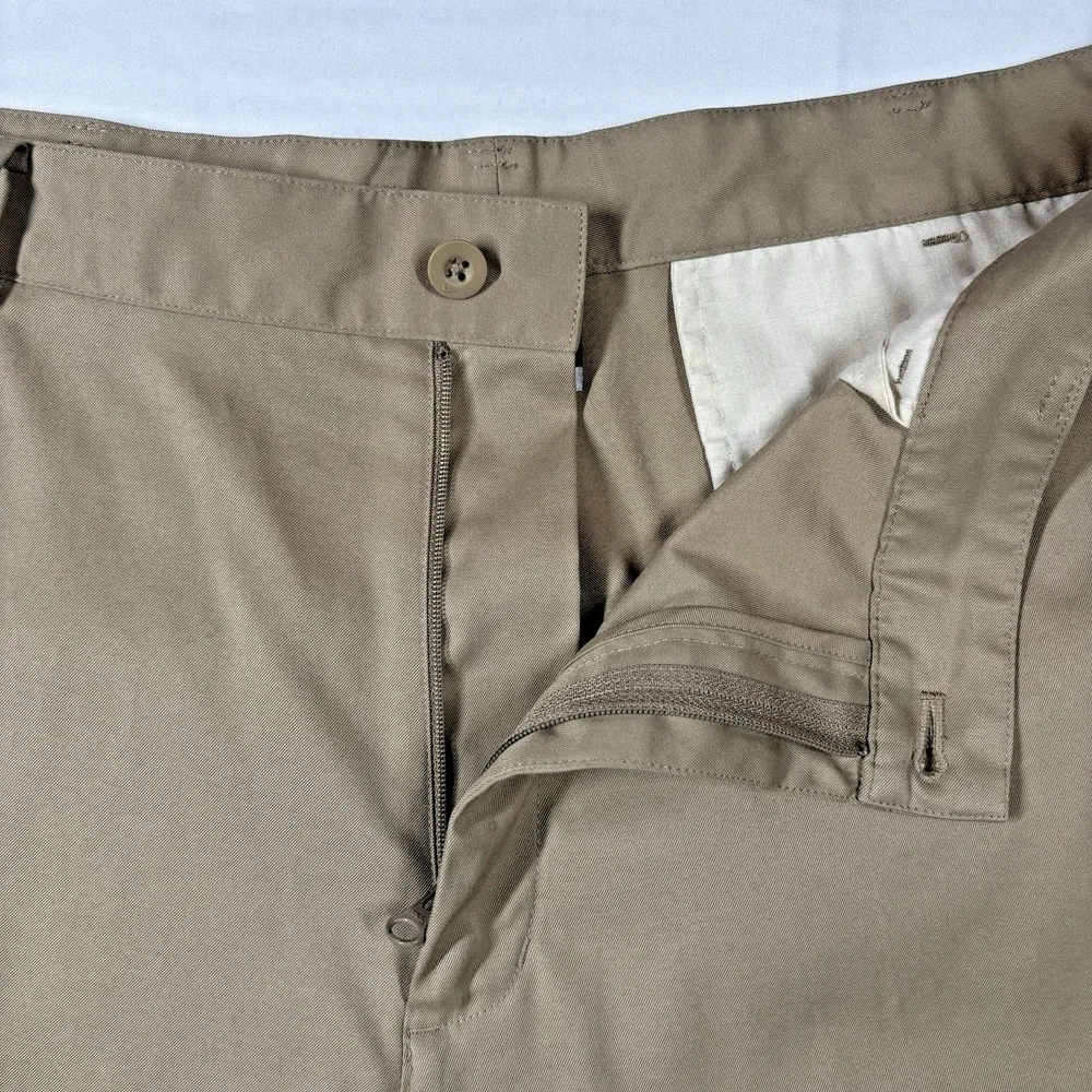 Nike Golf Pants Mens 34x32 Khaki Fit Dry Flat Front Straight Leg 319685-235